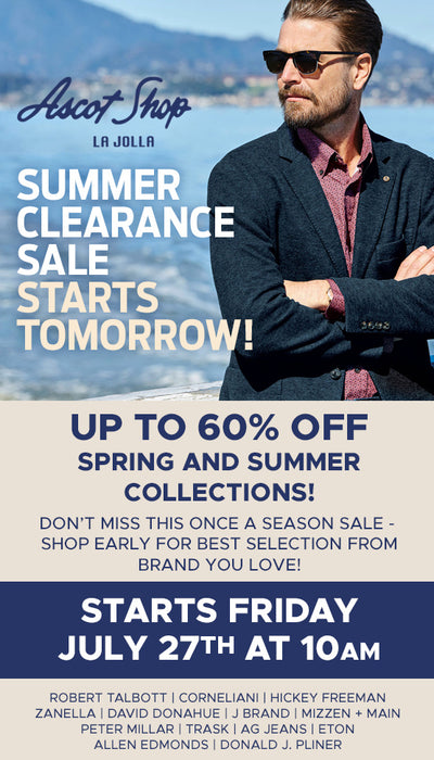 Ascot Shop Summer Clearance Sale Starts Tomorrow!!