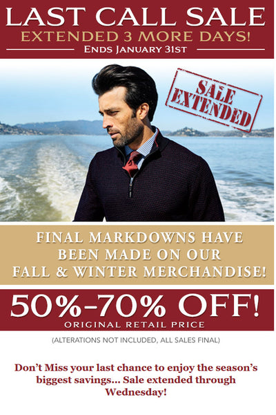 Last Call Sale Extended  for 3 More Days!