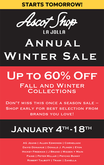 Annual Winter Sale Starts Tomorrow!