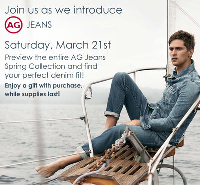 Tomorrow AG Jeans Event!