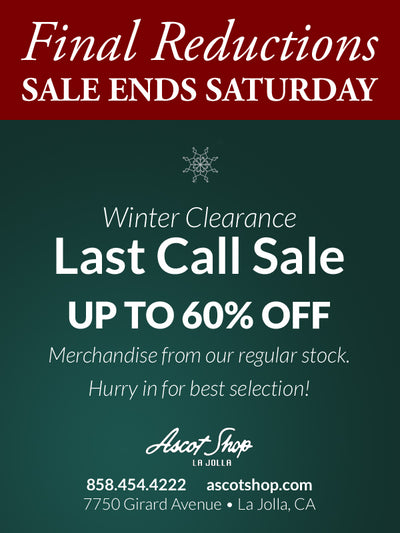 Clearance Sale - Final Reductions