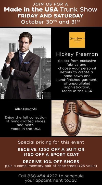 Hickey Freeman And Allen Edmonds Made In The USA Event
