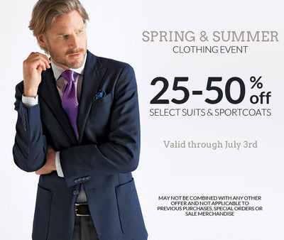 Clothing Event 25% -50% Off!