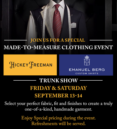 Fall Made-to-Measure Event!