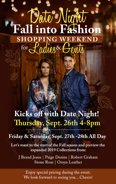 Date Night - Fall Into Fashion Shopping Weekend