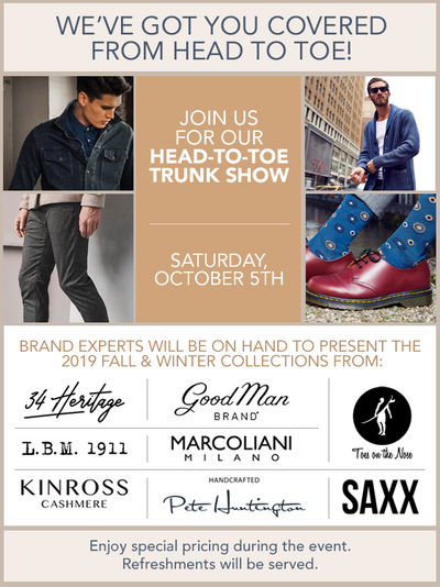 Fall Head-to-Toe Trunk Show