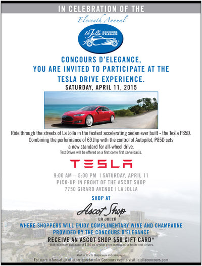 You're Invited To Participate At The Tesla Drive Experience